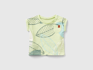 T-shirt con stampa esotica
