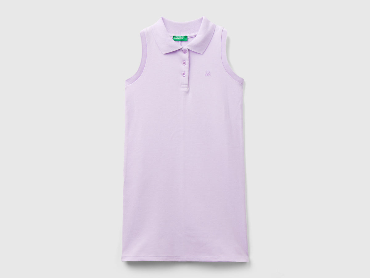 Vestito smanicato stile polo