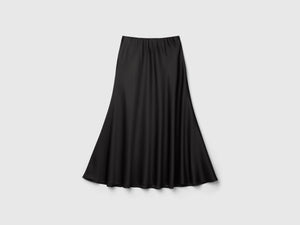 Gonna fluida effetto satin