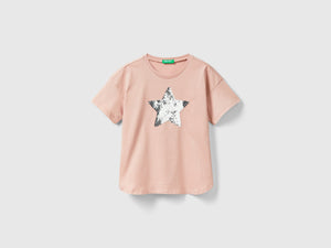 Maglietta con paillettes reversibili