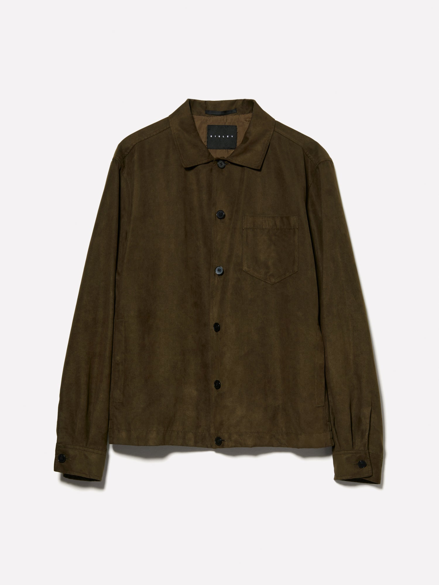 Giacca-Camicia verde con taschino da uomo verde scuro | Sisley Outlet