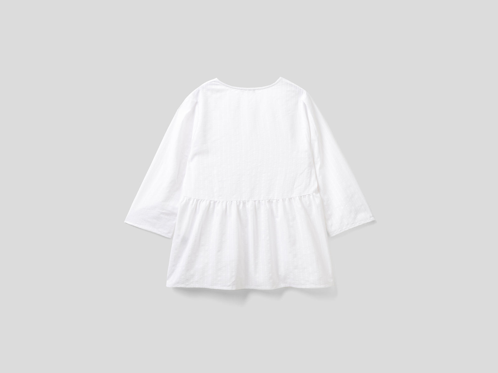 Camicia effetto stropicciato da donna bianco 2 | Benetton Outlet
