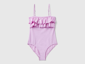 Costume intero con balze in ECONYL®