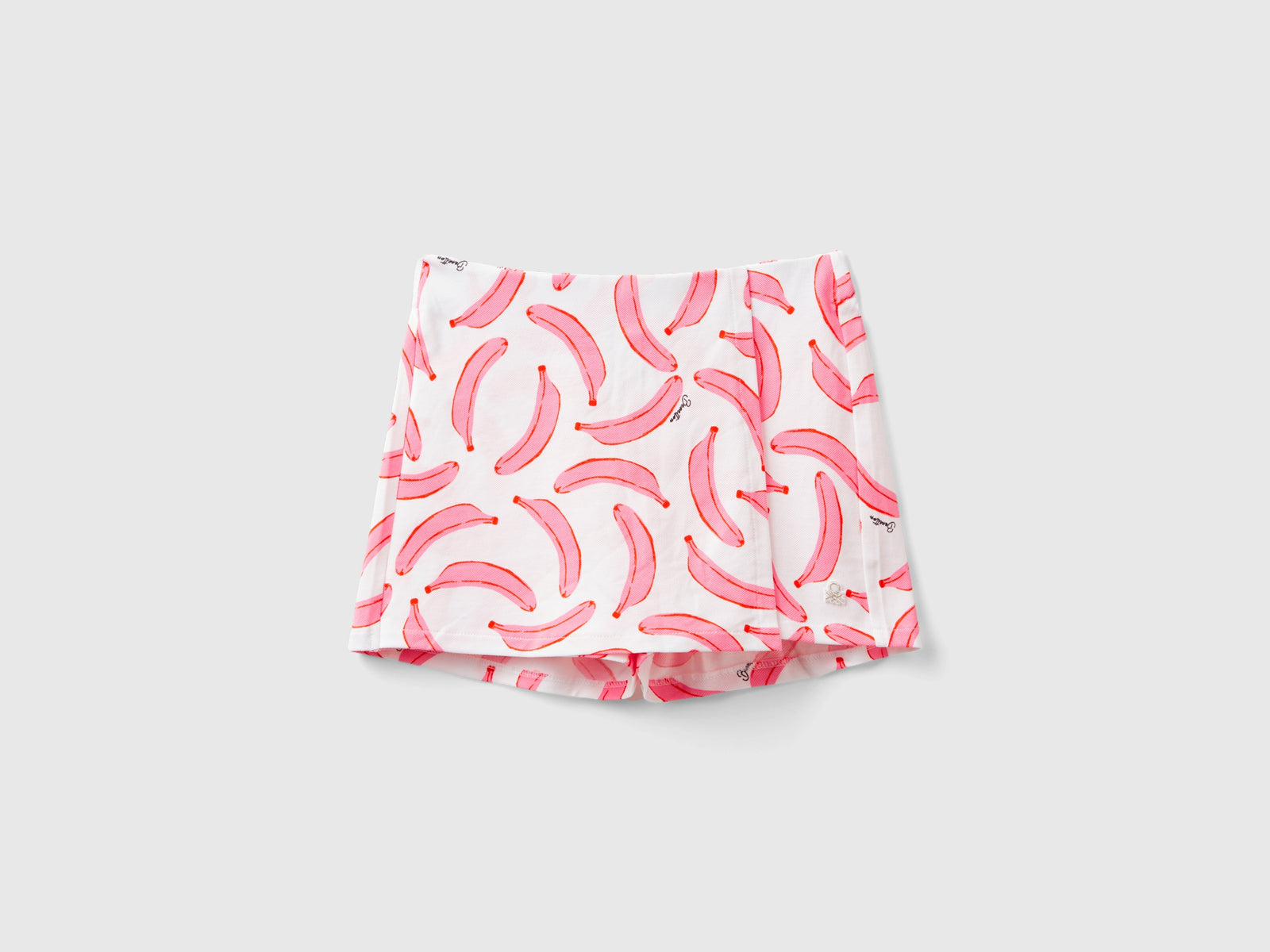 Banana pattern culottes da bambina bianco | Benetton Outlet