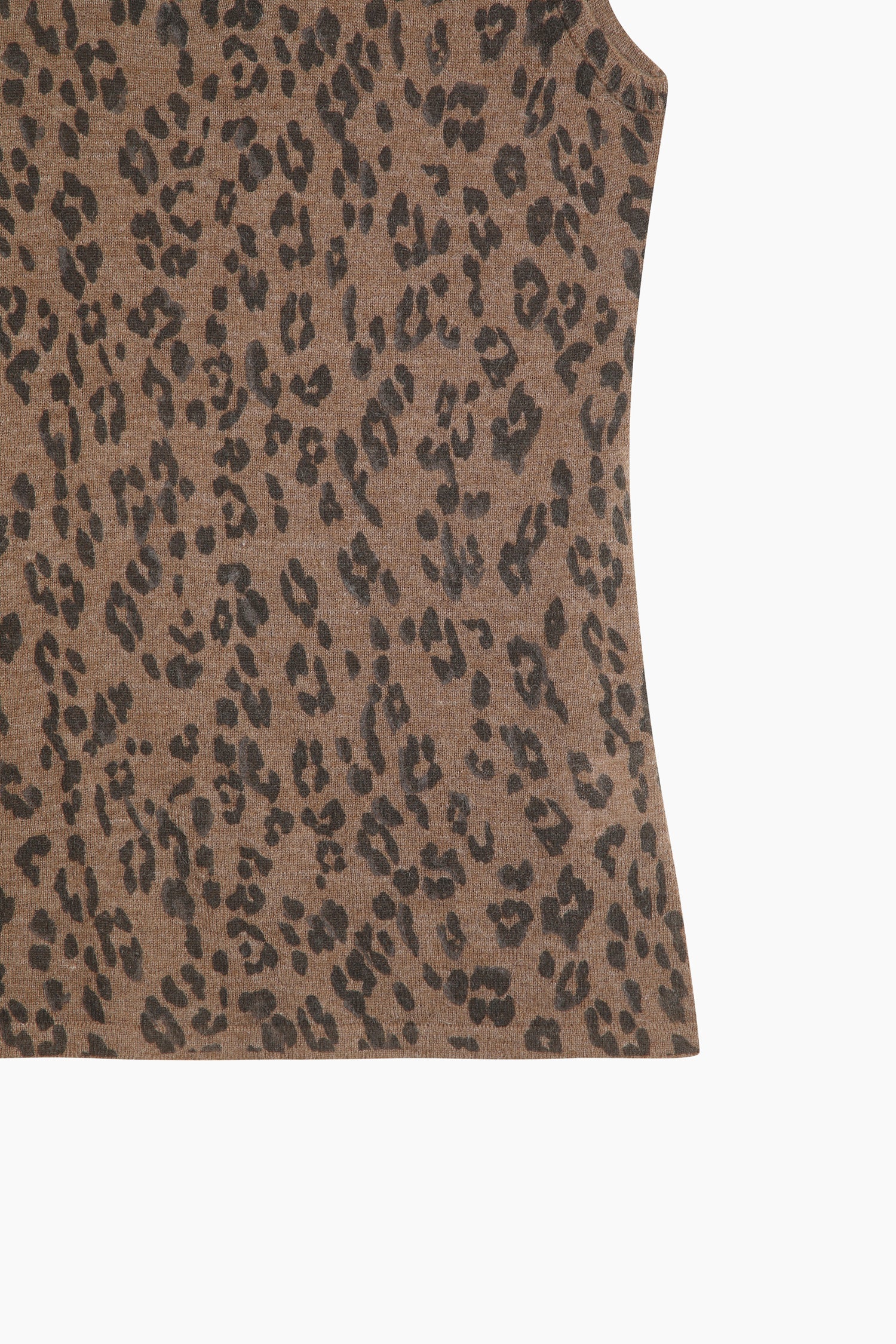 Canotta animalier in maglia da donna marrone 4 | Sisley Outlet