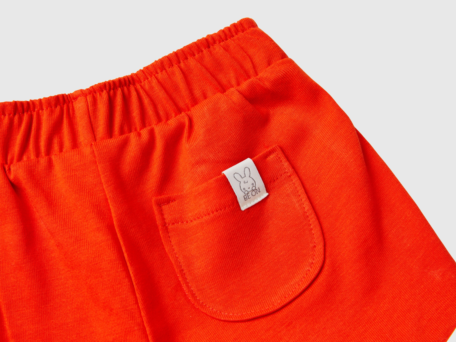 Shorts in cotone bio da neonato rosso corallo 2 | Benetton Outlet