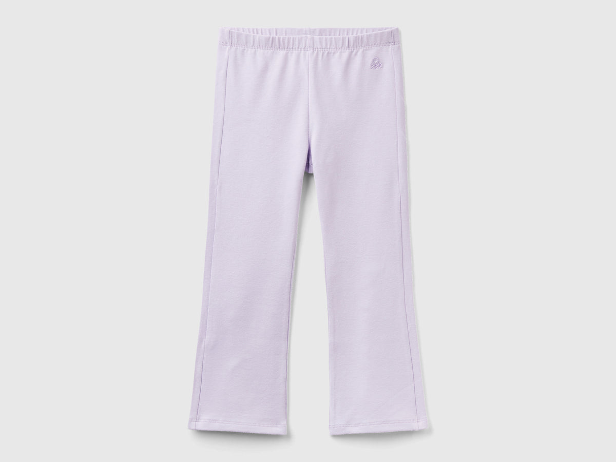 Leggings a zampa in cotone stretch
