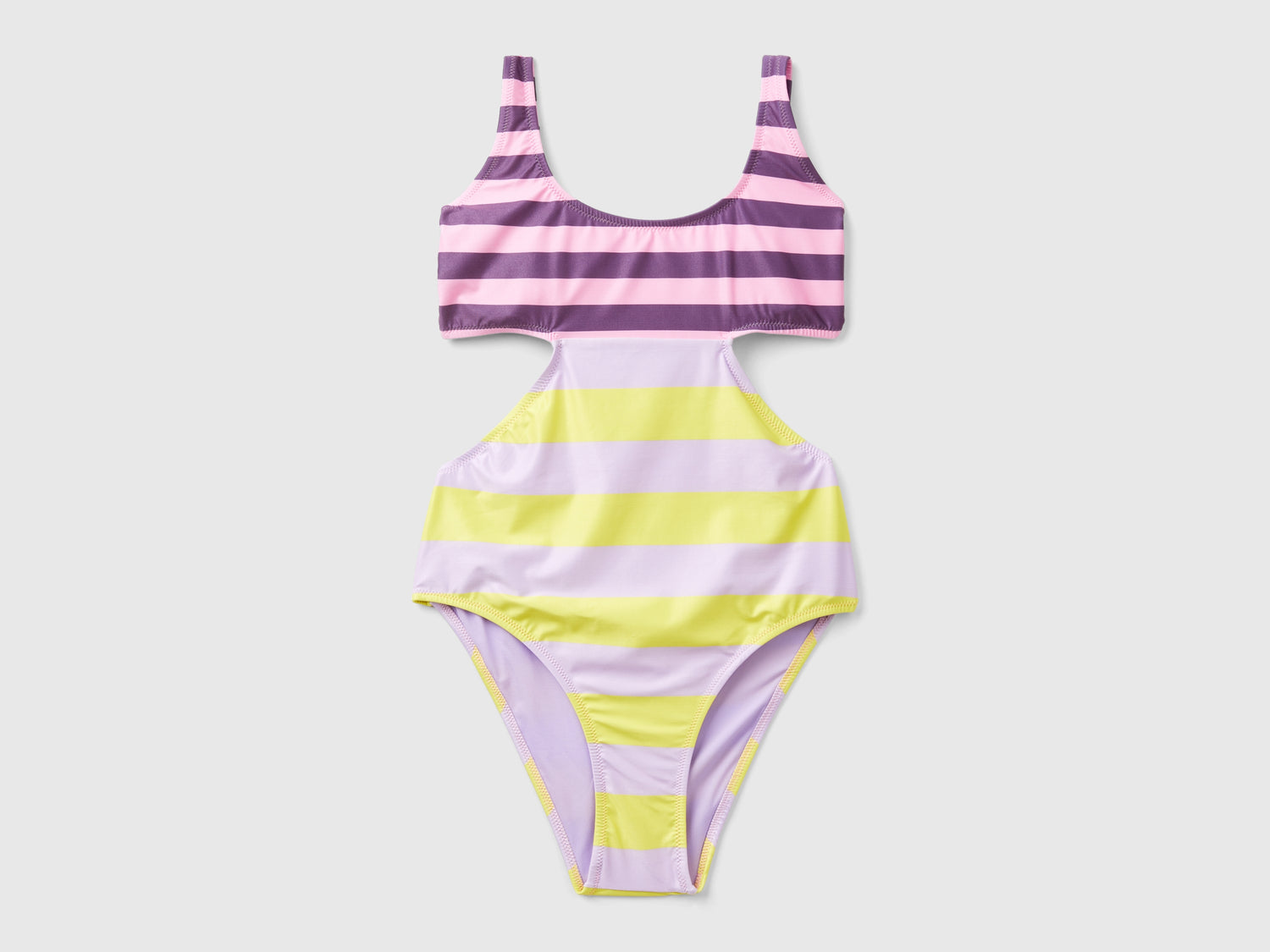 Costume intero cut out a righe da donna multi-color | Benetton Outlet