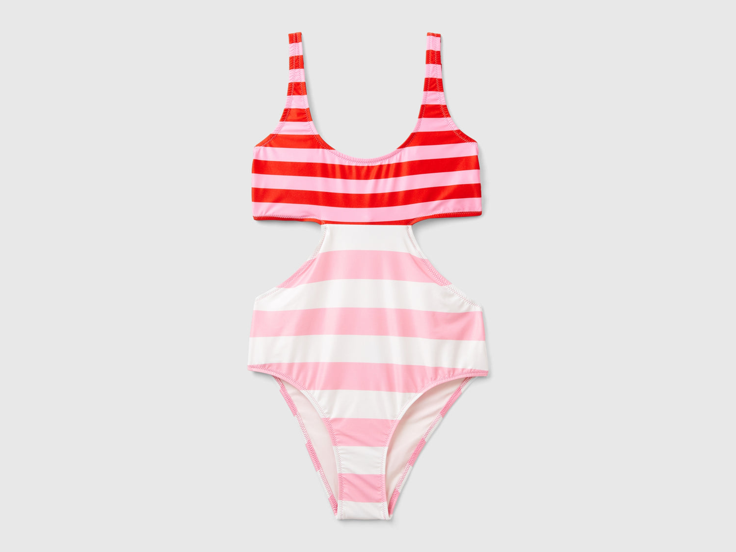 Costume intero cut out a righe da donna multi-color | Benetton Outlet
