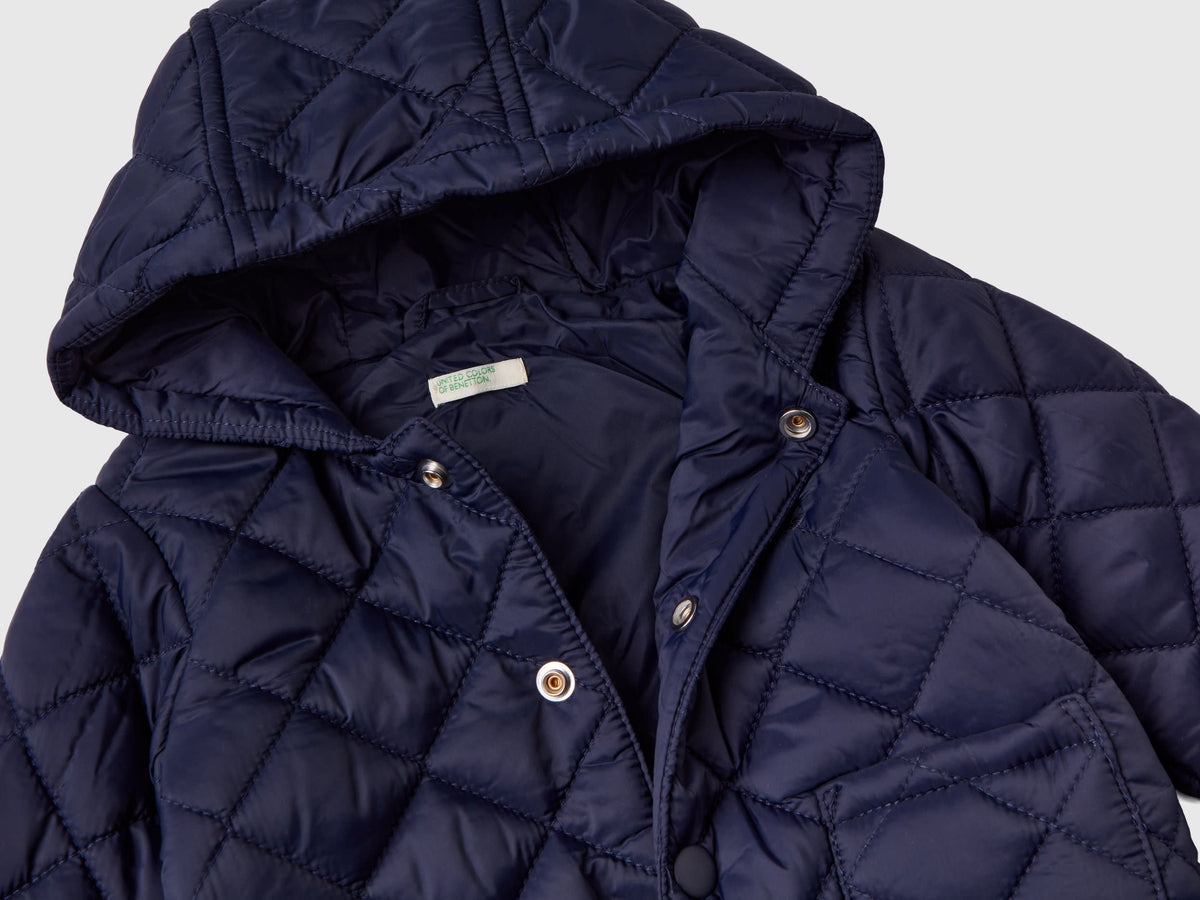 Quilted jacket with hood