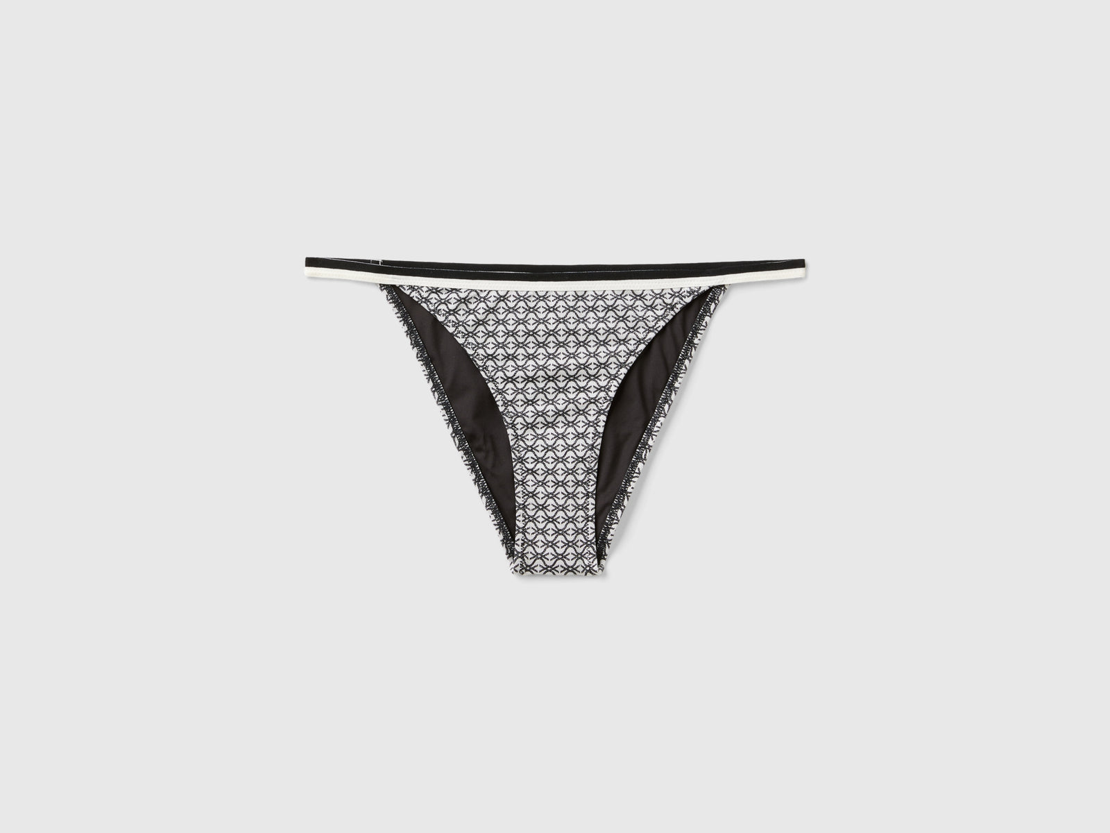 Slip mare basso Monogram da donna nero | Benetton Outlet