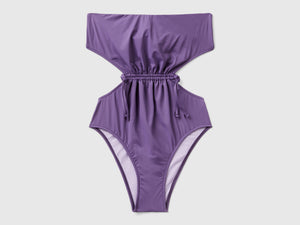 Traje de baño de una pieza con cordón en ECONYL®