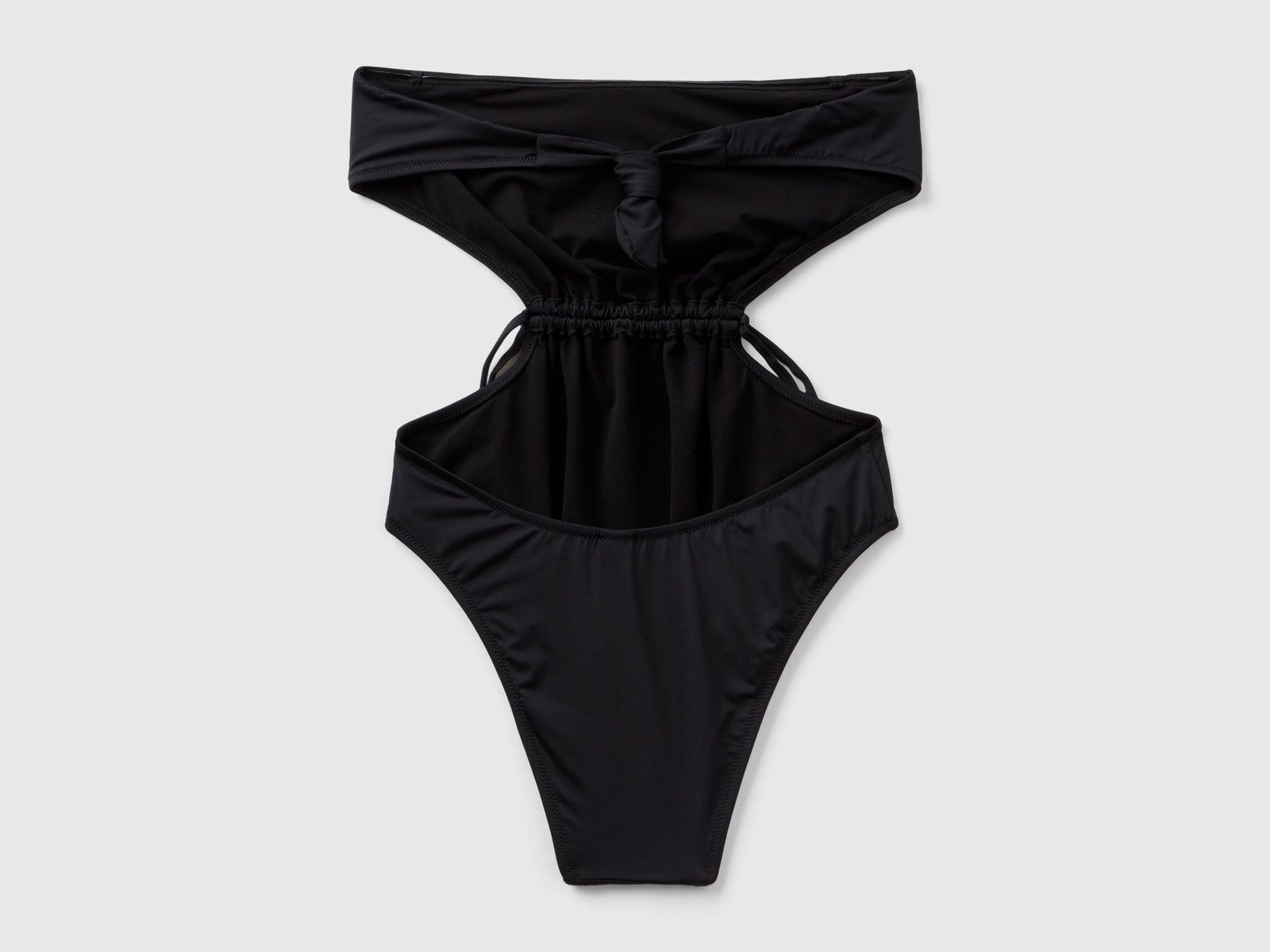 Costume intero con coulisse in ECONYL® da donna nero 2 | Benetton Outlet
