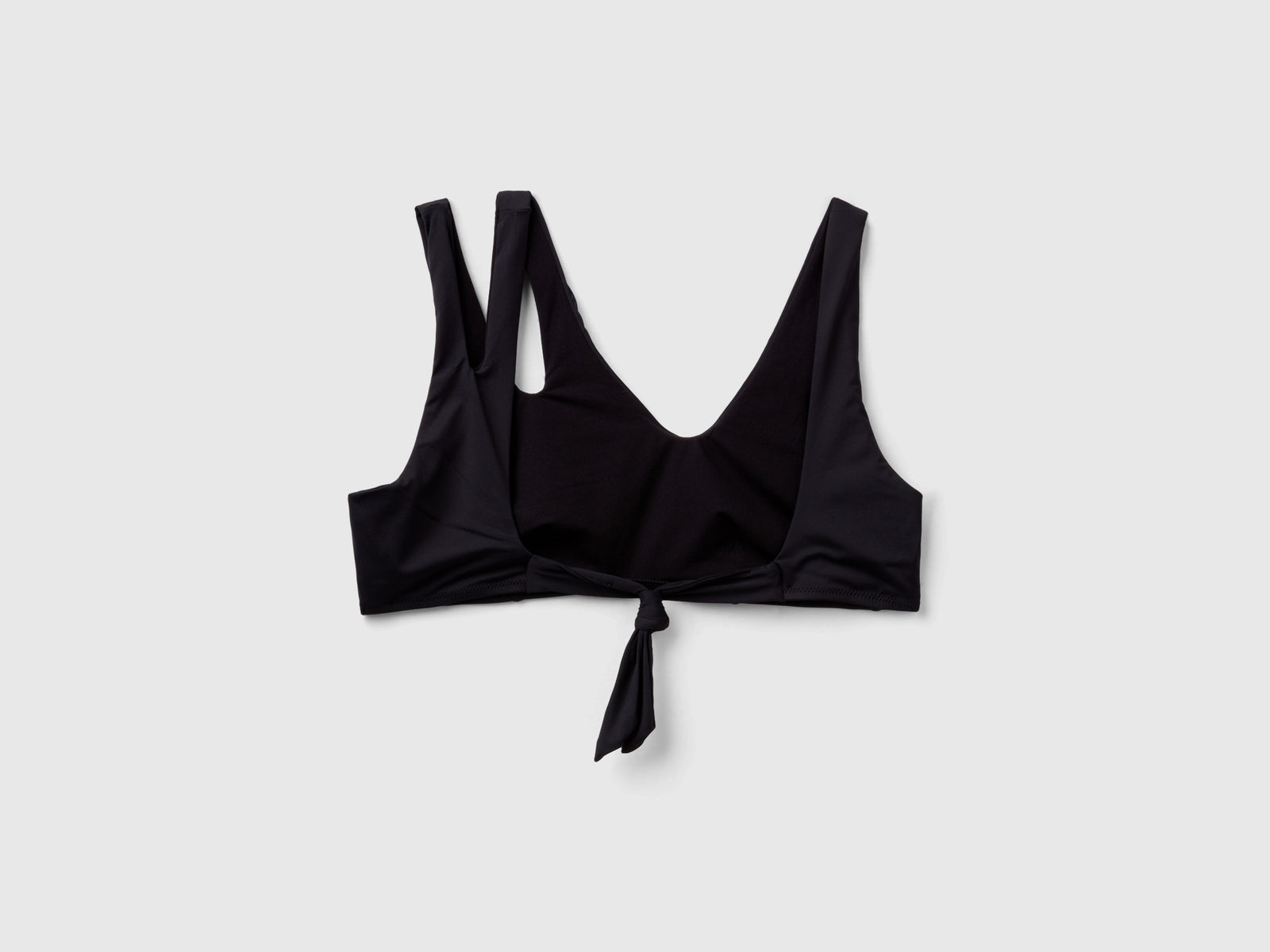Sujetador de playa con cortes en ECONYL® da donna nero 2 | Benetton Outlet