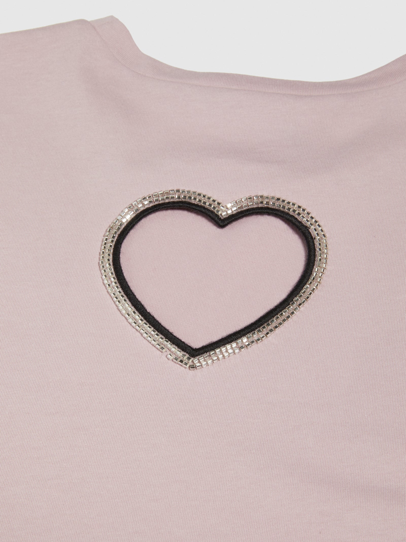 T-shirt con cuore cut-out da bambina rosa 3 | Sisley young Outlet