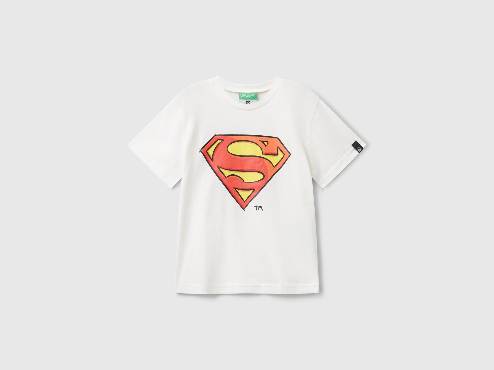 T-shirt ©&™ DC Comics Superman da bimbo bianco panna | Benetton Outlet