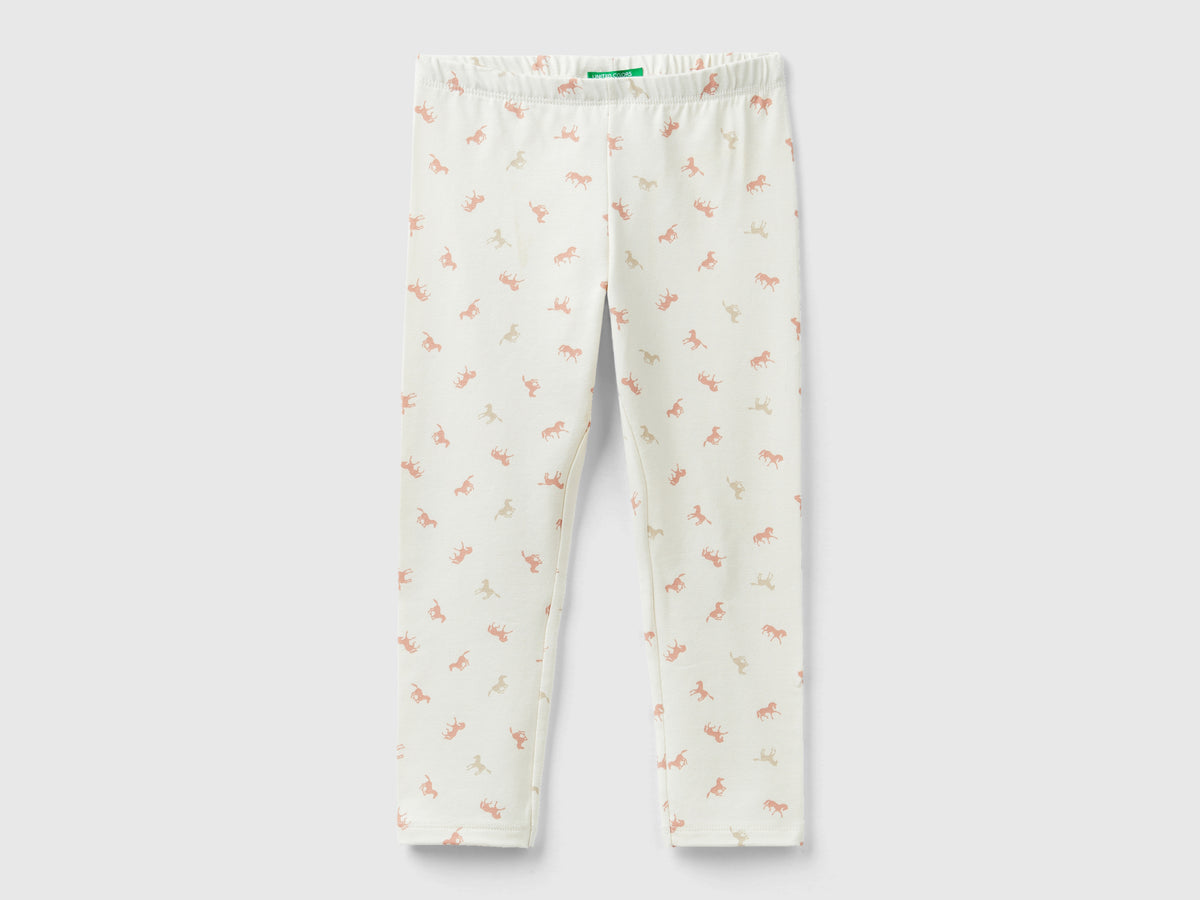 Leggings con stampa cavalli