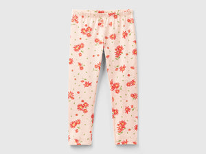 Leggings con stampa floreale