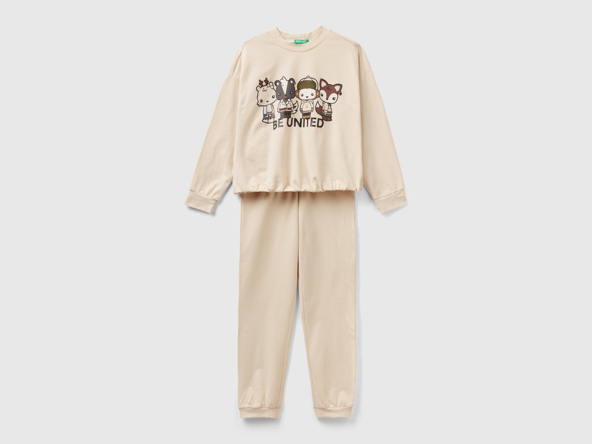 Pigiama mascotte con maglia cropped