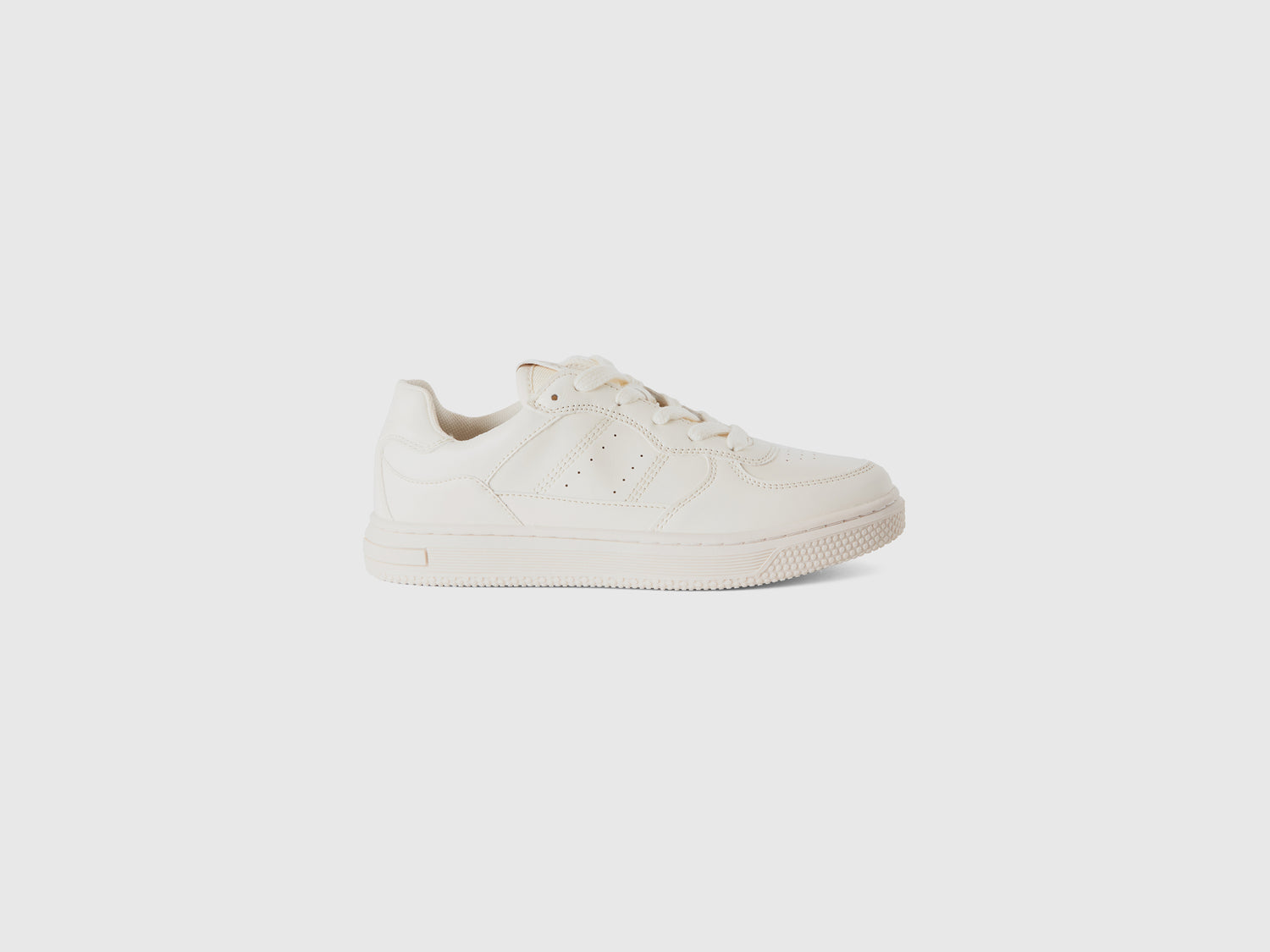 Sneakers basse da bambino bianco panna | Benetton Outlet
