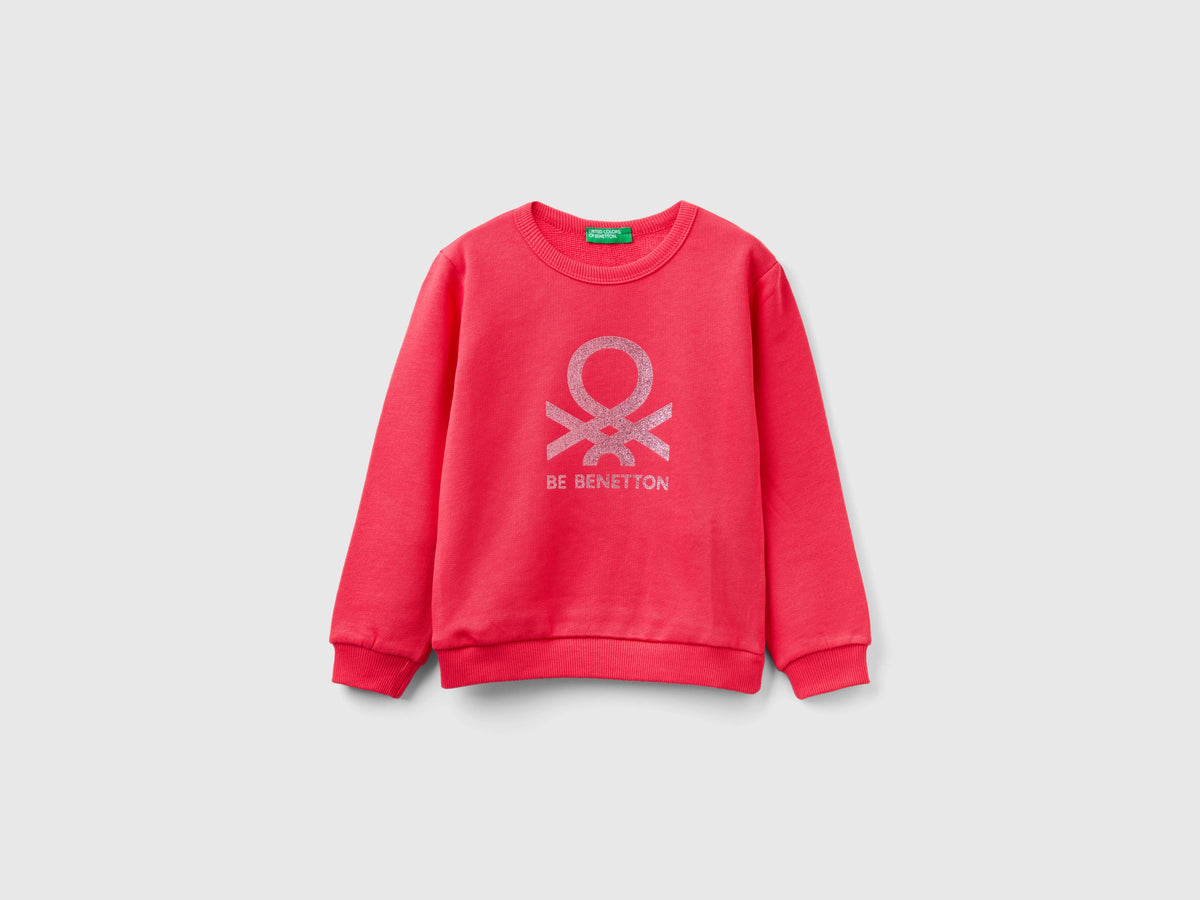 Felpa 100% cotone bio con logo