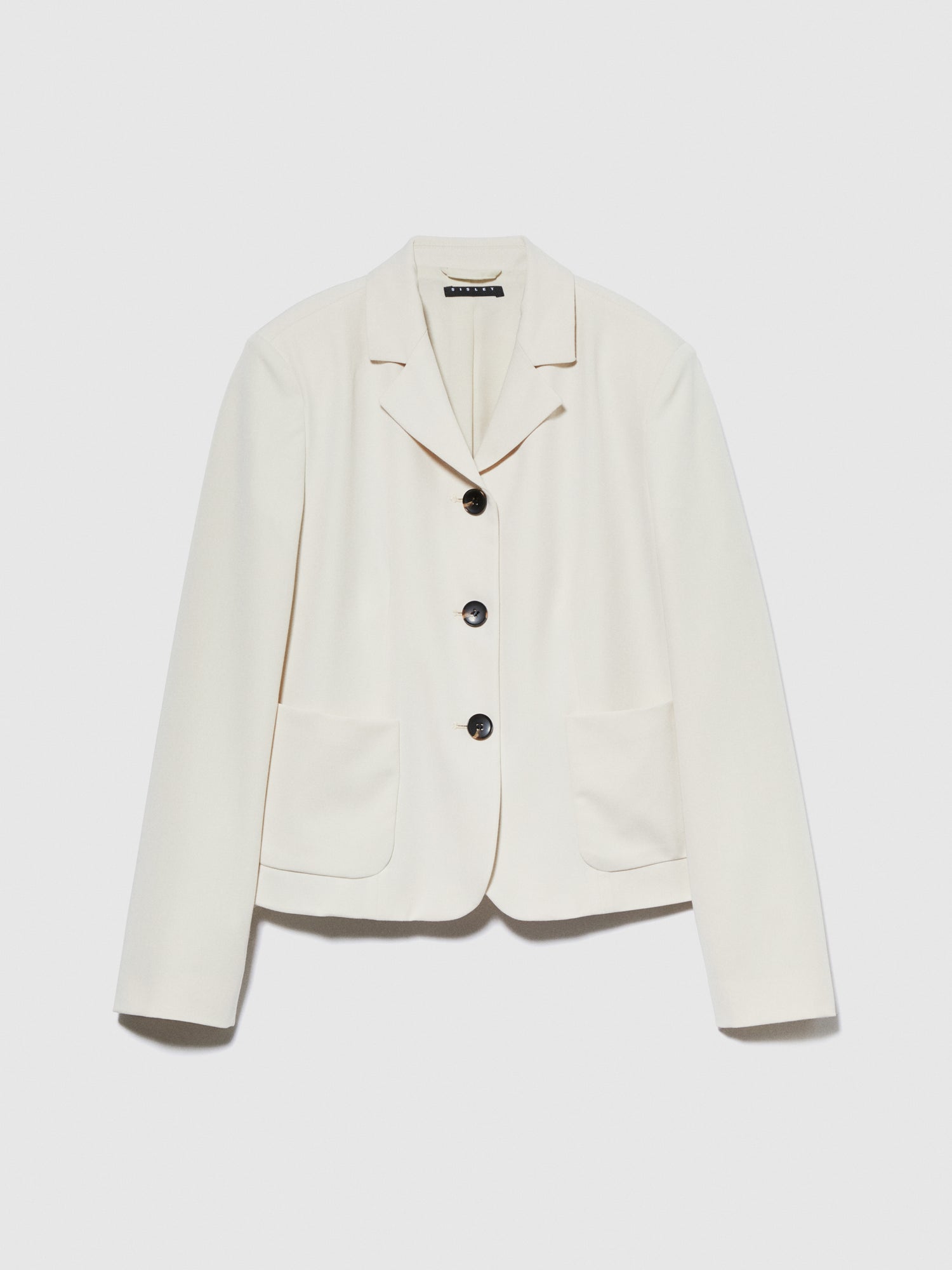 Giacca monopetto da donna bianco panna | Sisley Outlet