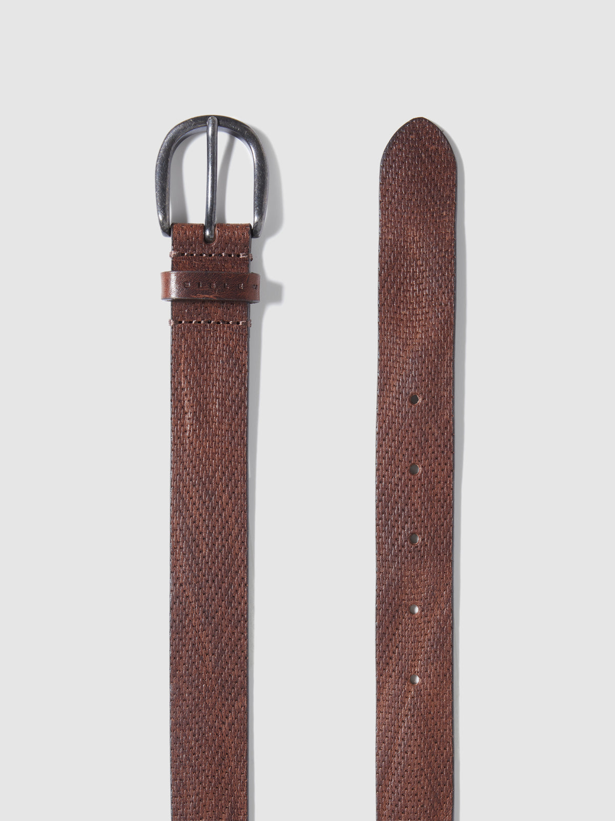 Cintura in pelle stampata
