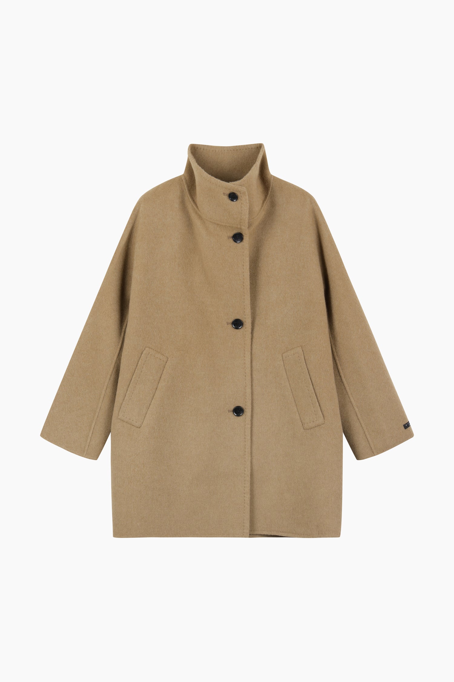 Cappotto con collo alto da donna cammello | Sisley Outlet