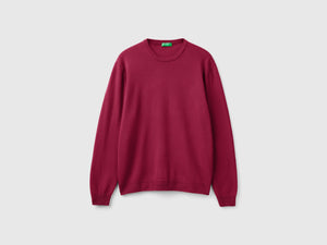 Maglia girocollo in pura lana Merino