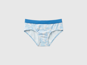 Swim briefs with horse print