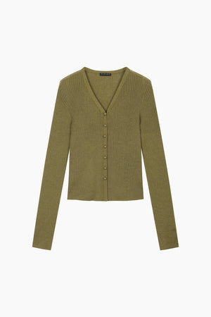 Cardigan bianco con bottoni a perla