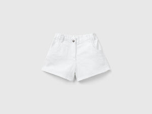 Shorts paperbag in cotone stretch