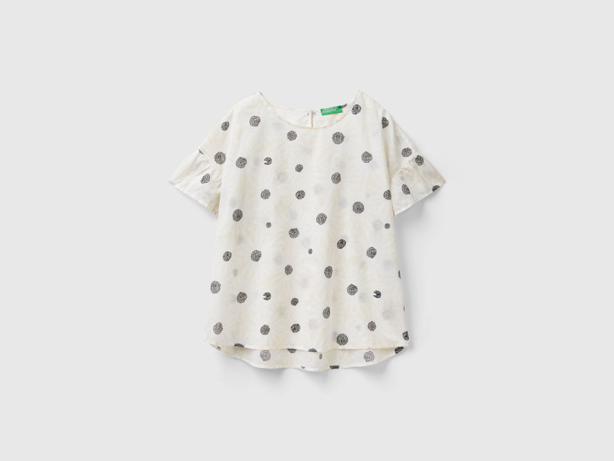 Blusa fantasia in cotone leggero