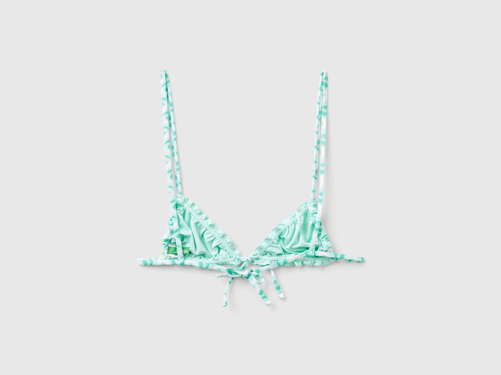 Triangolo mare con stampa fiori da donna turchese 2 | Benetton Outlet