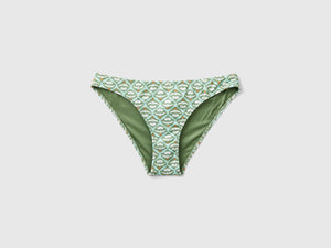 Slip costume con stampa fiori
