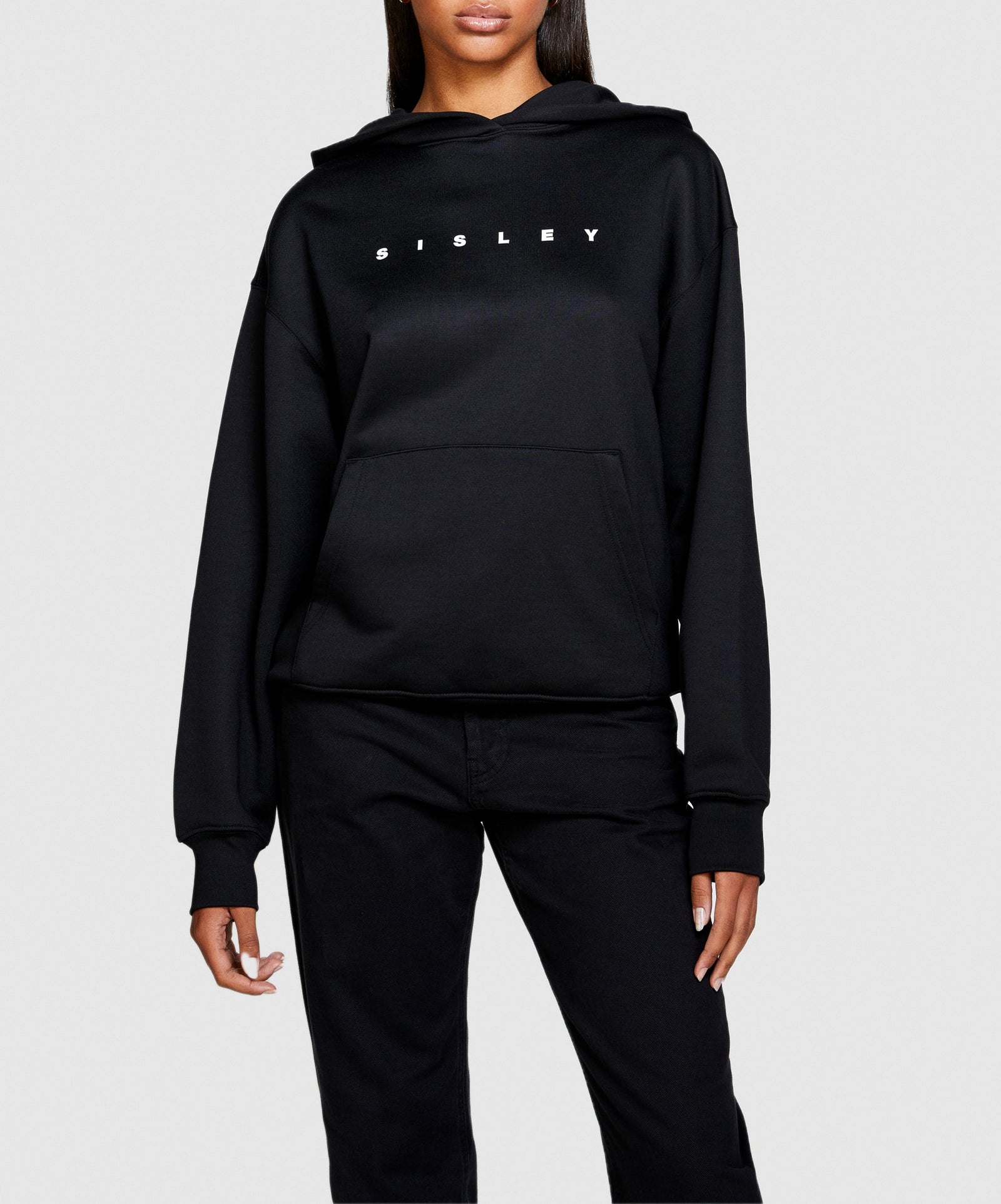 Felpa unisex con logo da uomo nero 2 | Sisley Outlet