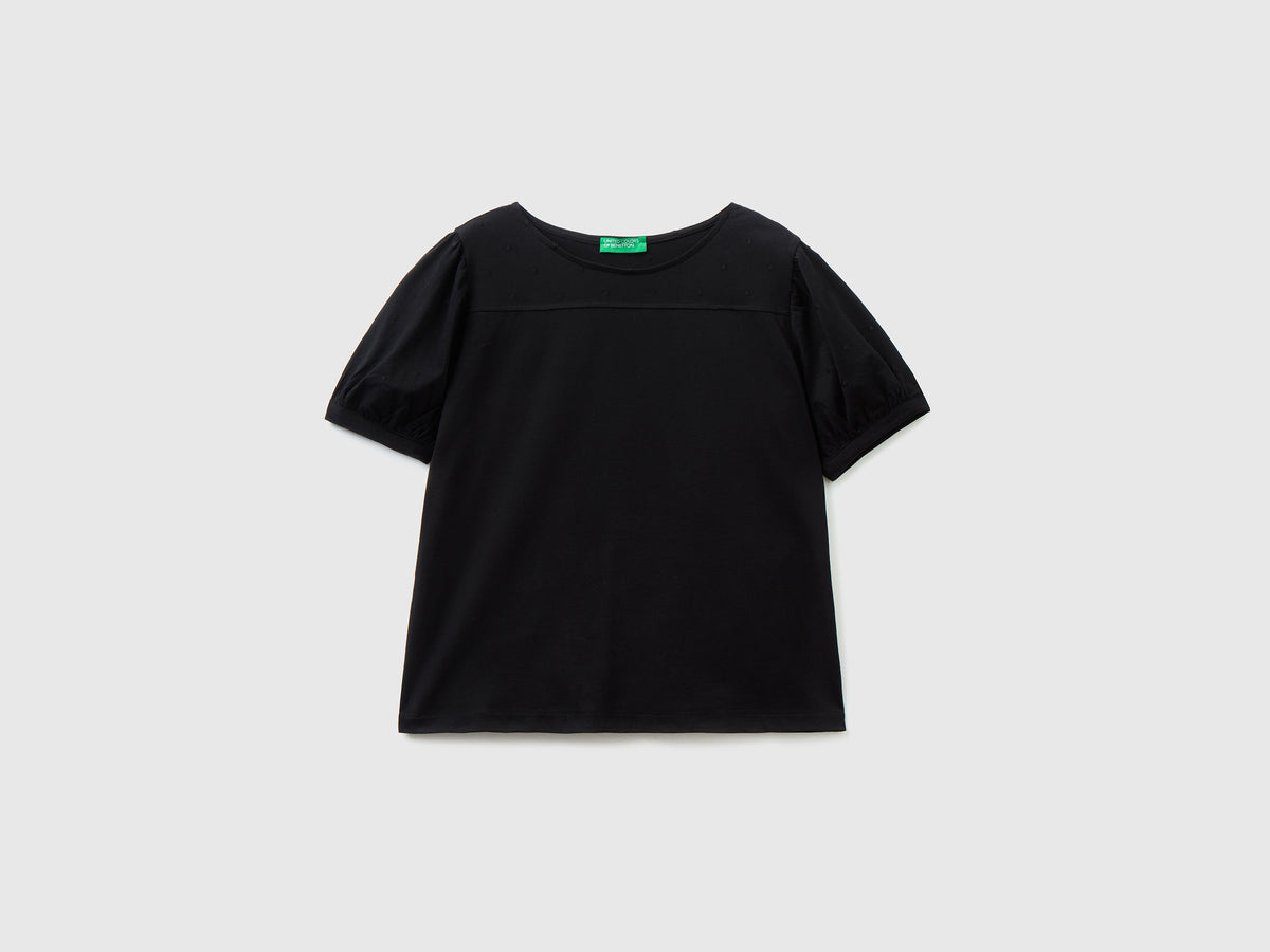 T-shirt girocollo realizzata in puro cotone leggero