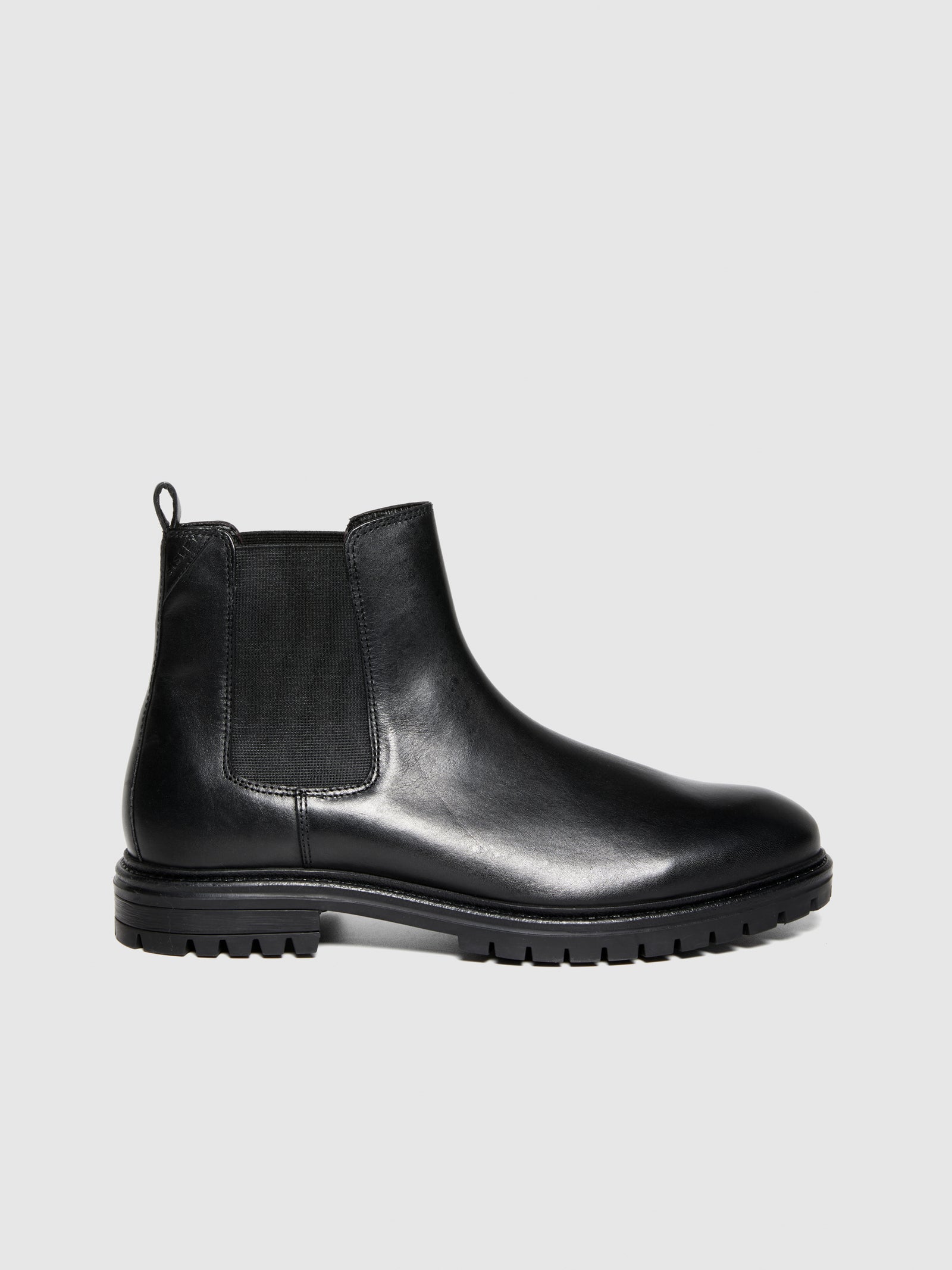Stivaletti Chelsea in pelle da uomo nero 4 | Sisley Outlet
