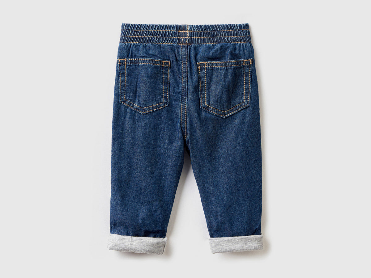 Pantaloni foderati in puro cotone