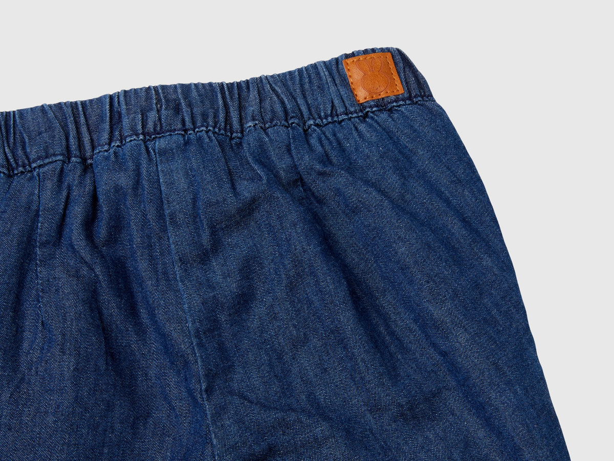 Pantaloni foderati in chambray