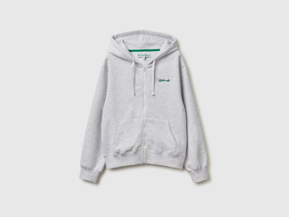 Felpa con cappuccio e zip