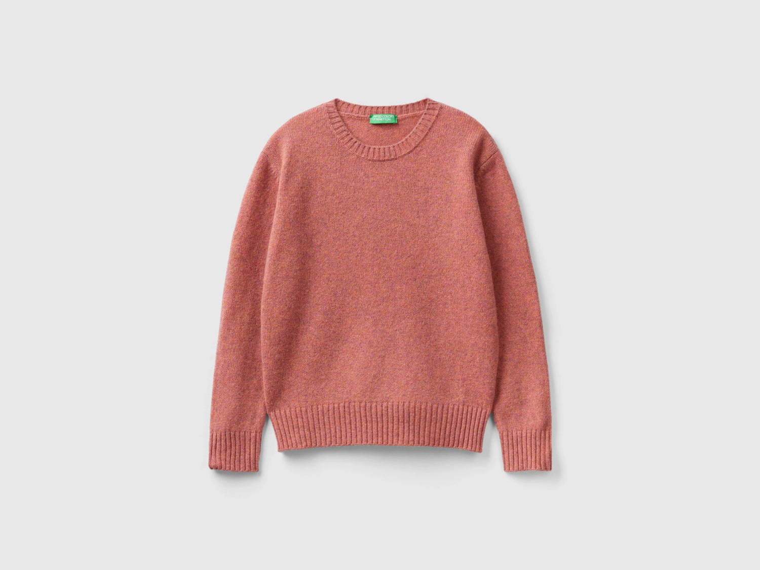 Maglia in pura lana Shetland da donna pesca | Benetton Outlet