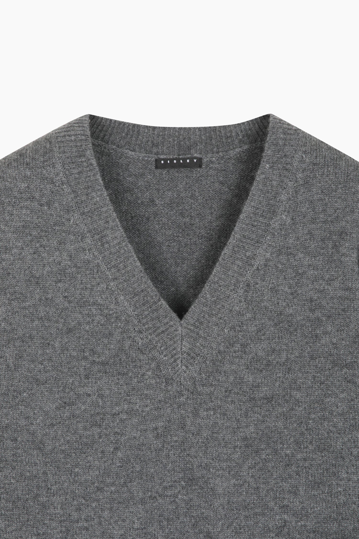 Maglia con scollo a V da donna grigio 3 | Sisley Outlet