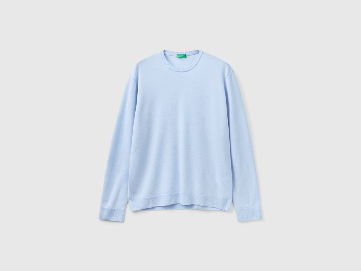 Maglia girocollo in pura lana Merino