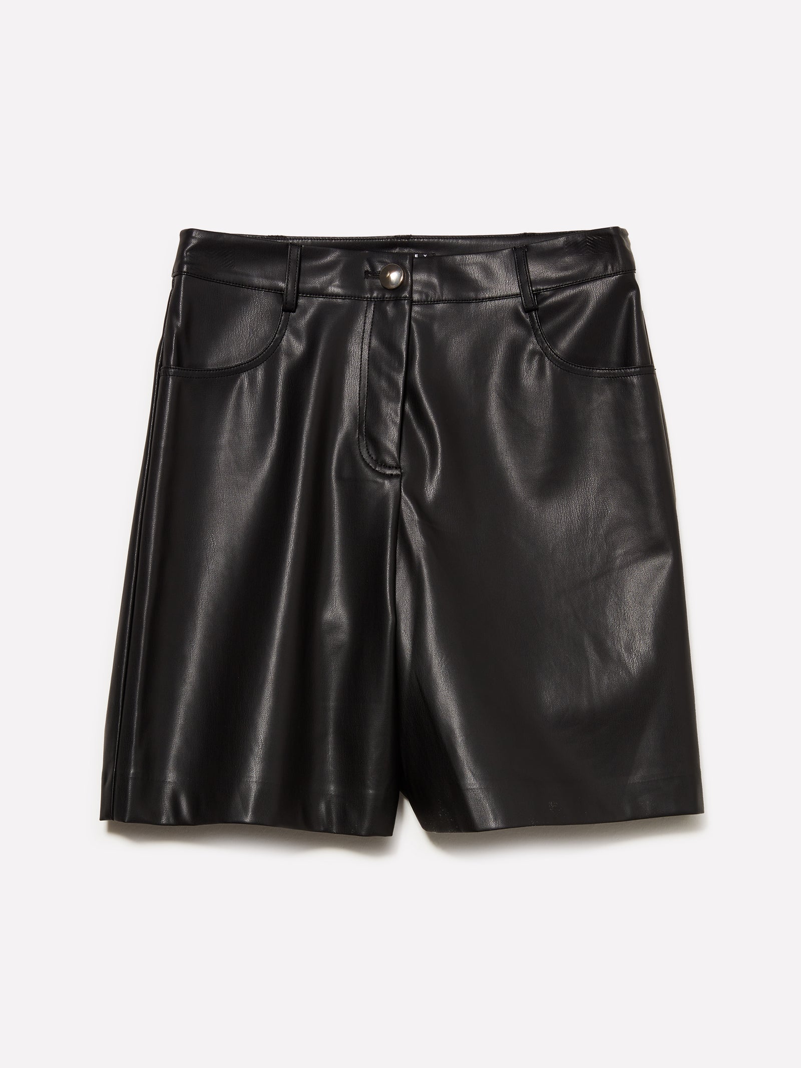 Bermuda in tessuto spalmato da donna nero | Sisley Outlet
