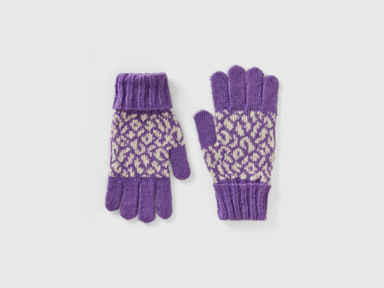 Guanti animalier in misto lana da bambina multi-color | Benetton Outlet