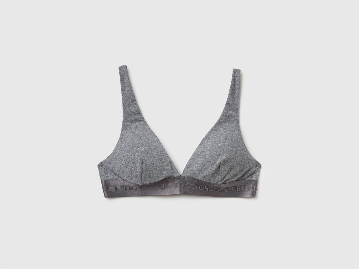 Reggiseno a triangolo in cotone stretch