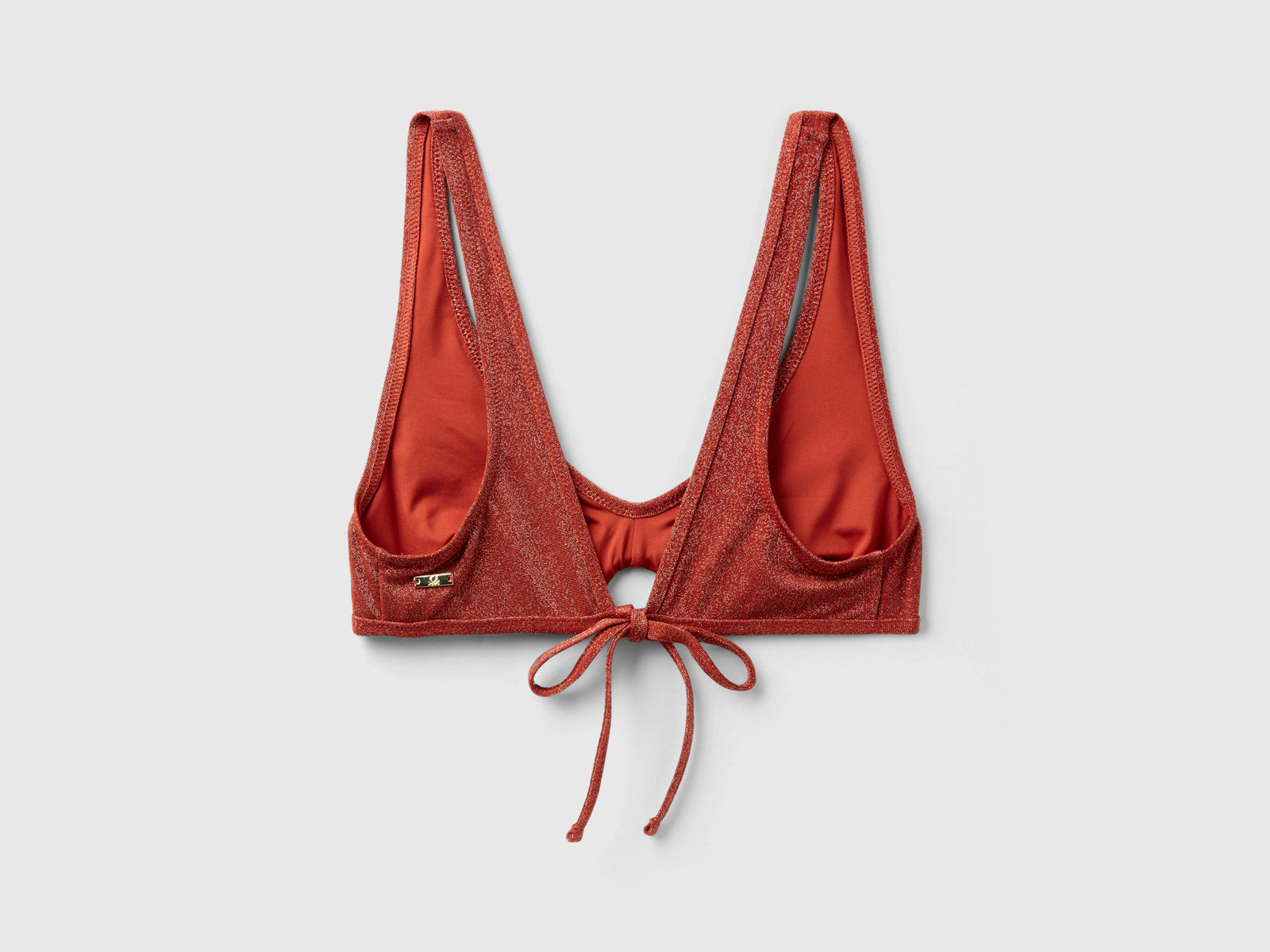 Brassiere mare con lurex da donna bruciato 2 | Benetton Outlet