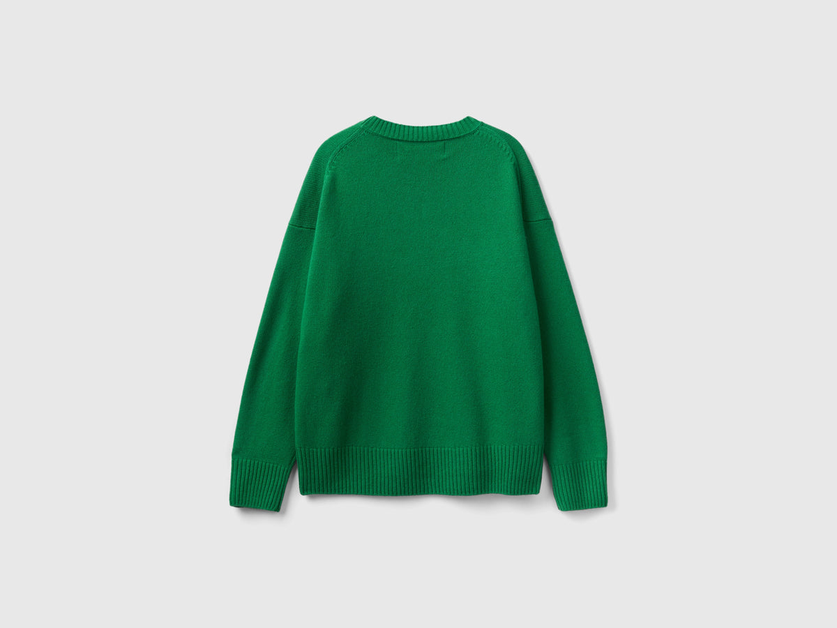 Maglia boxy fit in misto lana