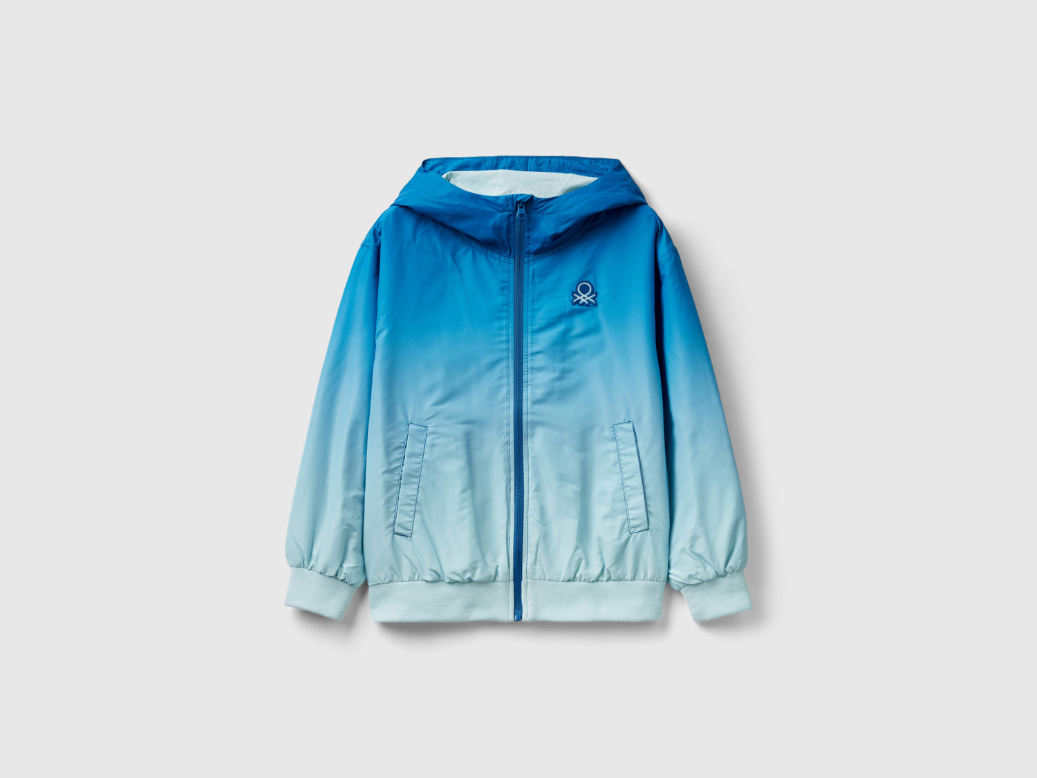 Giacca in nylon "Rain Defender" da bambino azzurro | Benetton Outlet